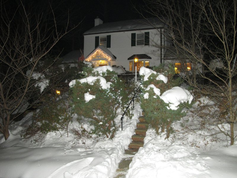 frozen house w frozen stairs