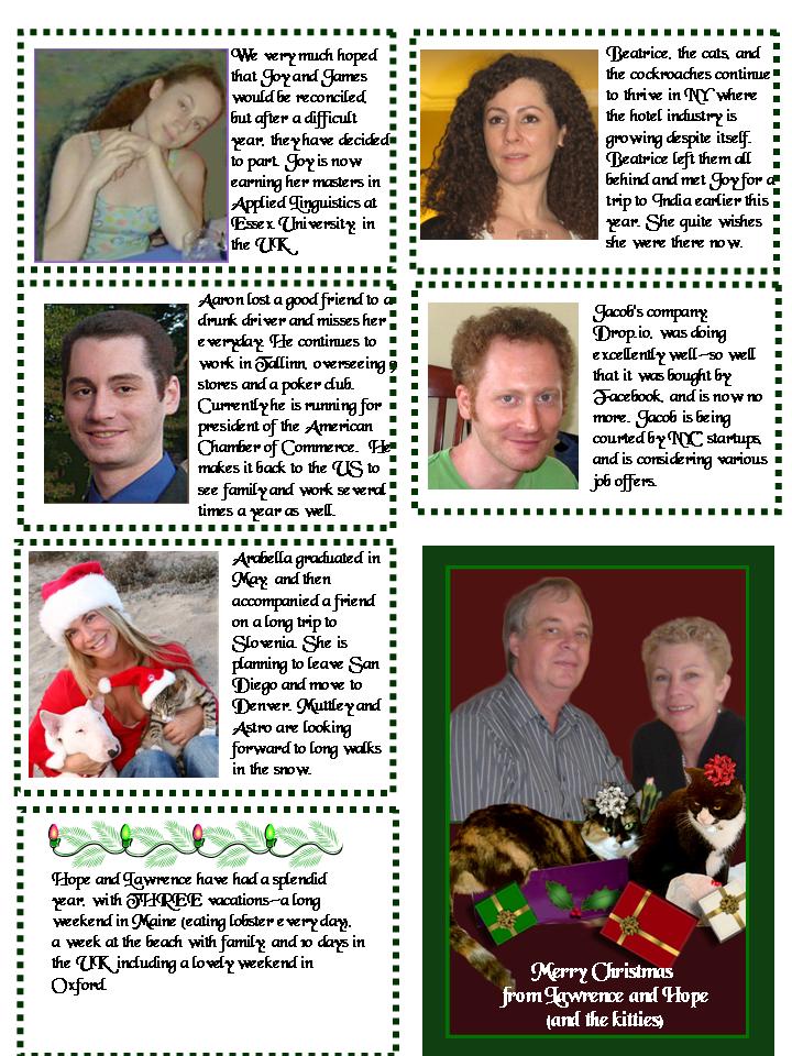 Christmas Newletter