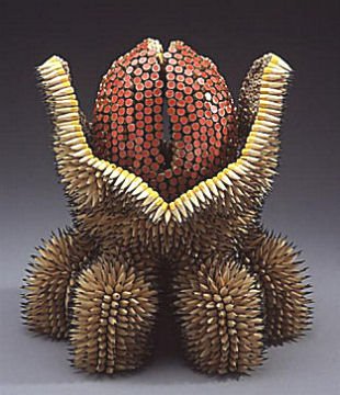 Sea Creature made of pencils