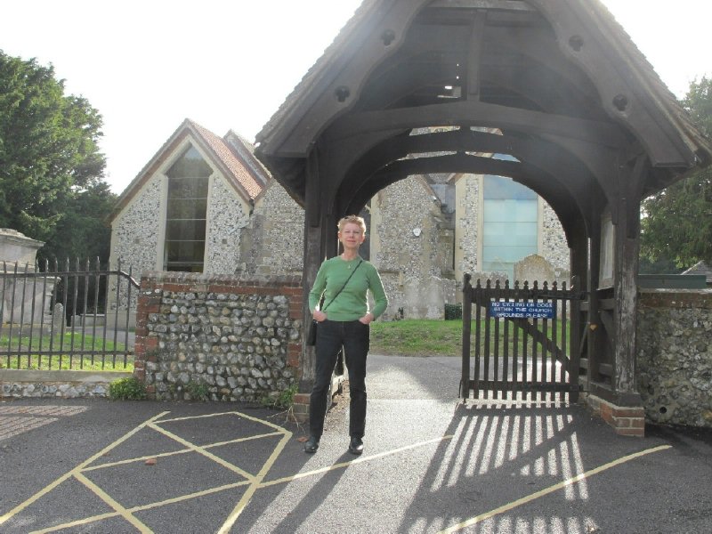 Hope at church gate