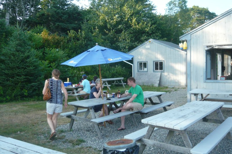 Waiting for lobsters at Pemaquid